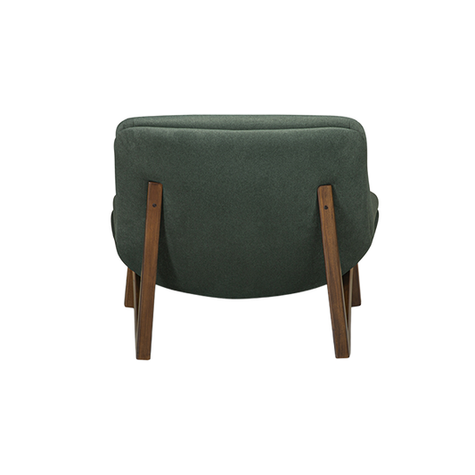 Lola Lounge Chair in Green Velvet