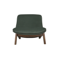 Lola Lounge Chair in Green Velvet