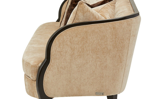 Malibu Crest 3-Seater Velvet Sofa with 6 Accent Pillows