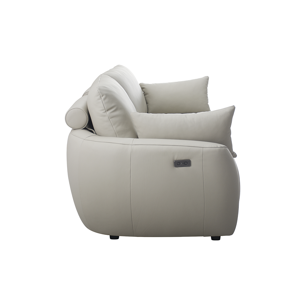 3 Seater Motion Sofa in Alabaster Leather