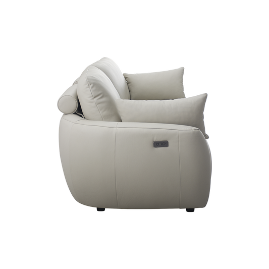 3 Seater Motion Sofa in Alabaster Leather