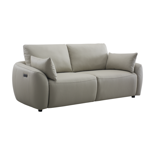 3 Seater Motion Sofa in Alabaster Leather