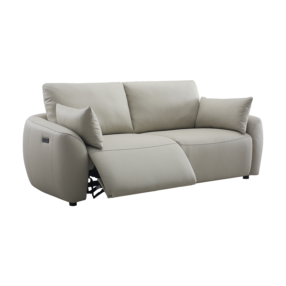 3 Seater Motion Sofa in Alabaster Leather