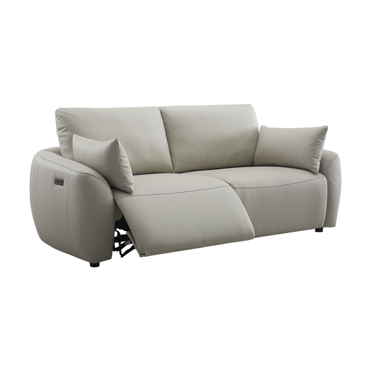 3 Seater Motion Sofa in Alabaster Leather