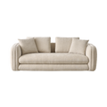 Mayfair 3 Seater Sofa in Latte Fabric
