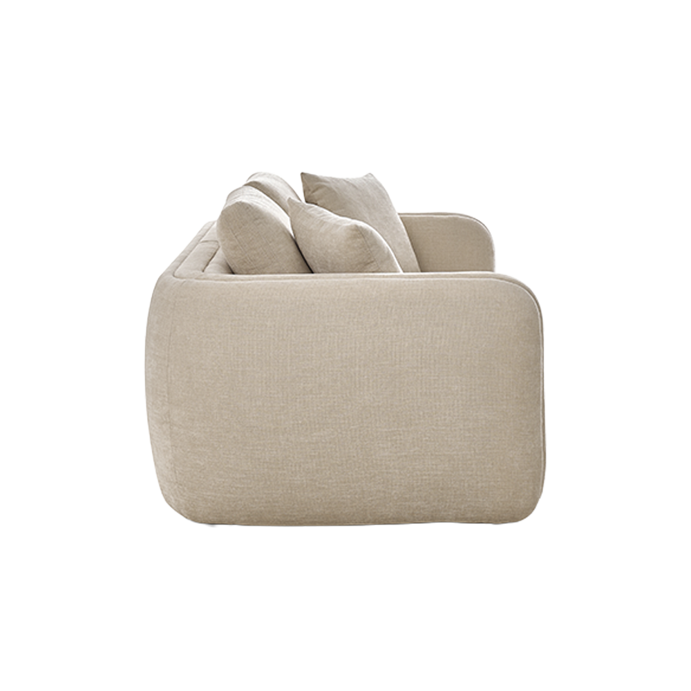 Mayfair 3 Seater Sofa in Latte Fabric