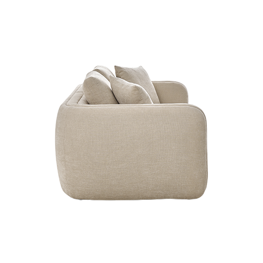 Mayfair 3 Seater Sofa in Latte Fabric