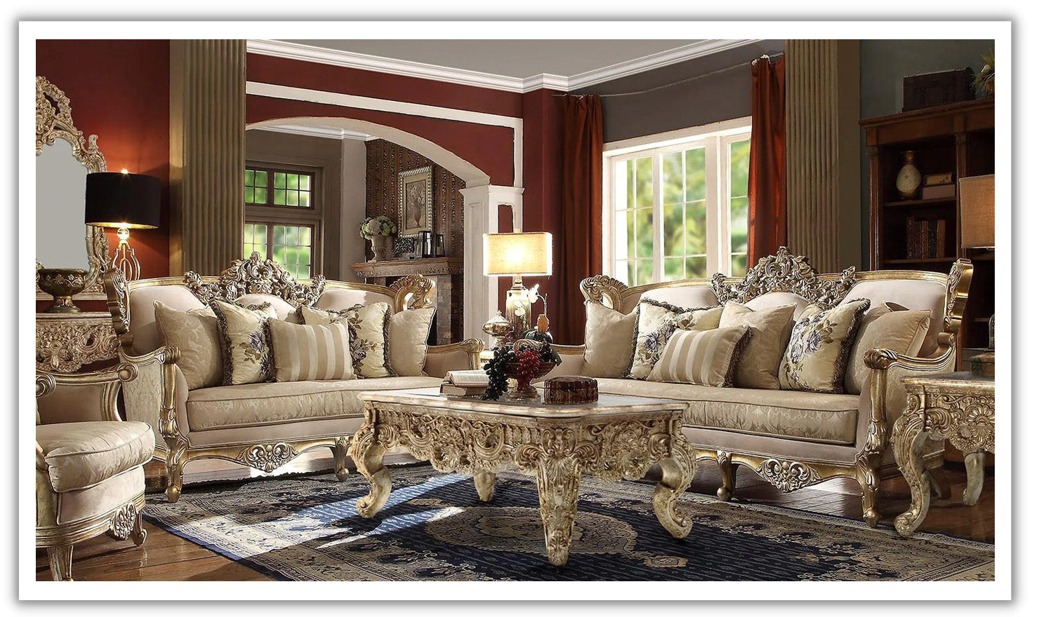 Mccarroll Sofa in Soft Fabric with Tufted Back