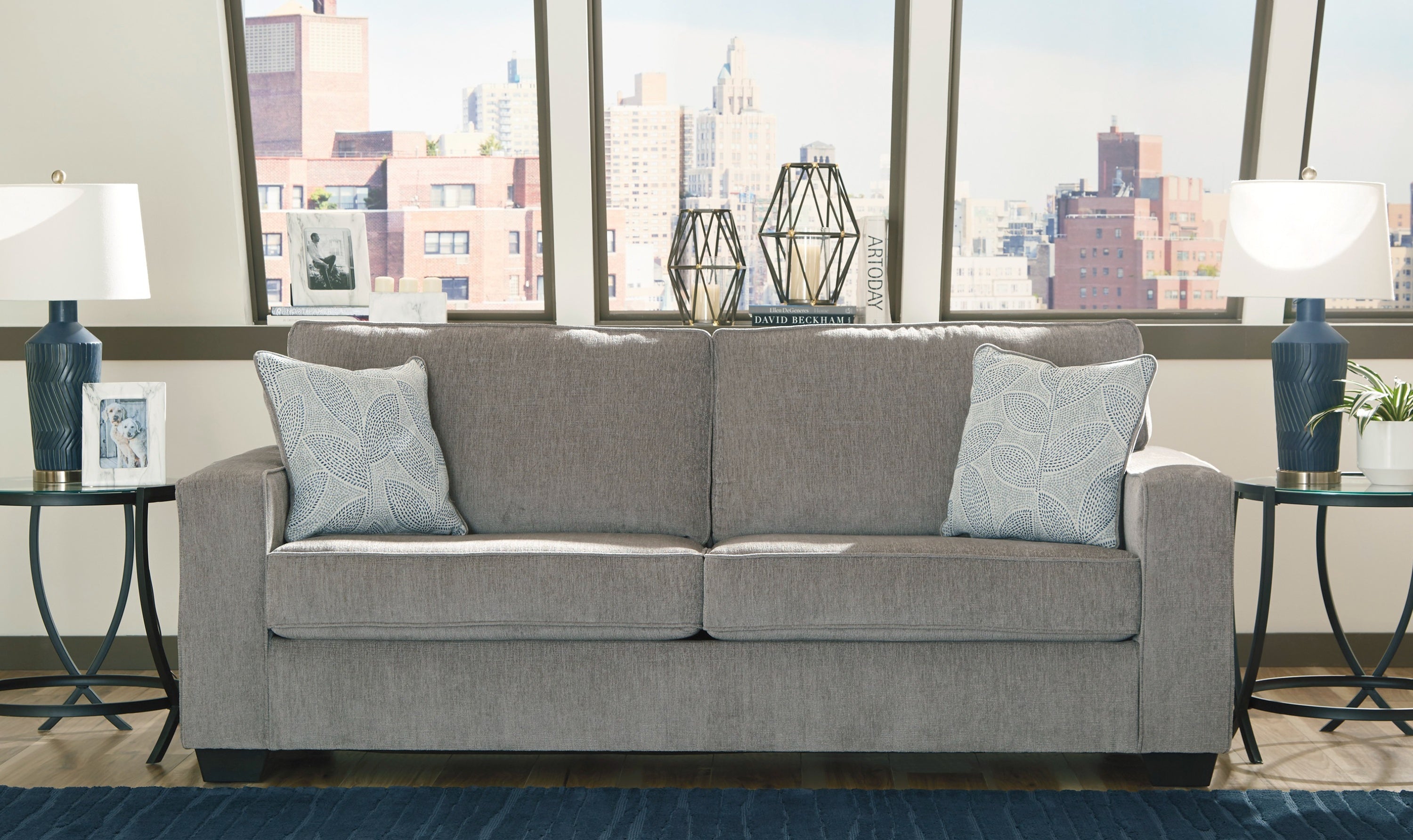 3-Seater Fabric Sofa with Track Arms in Modern Heritage Design