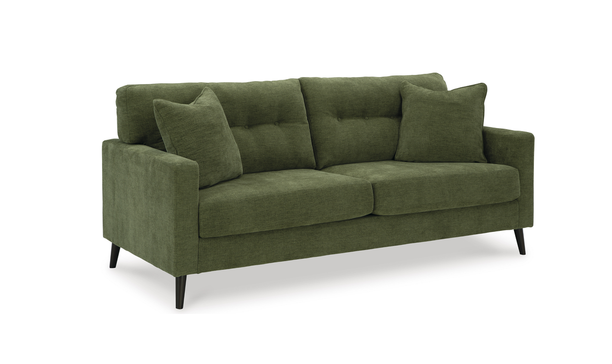 Bixler 2-Seater Fabric Sofa with Tufted Back Design