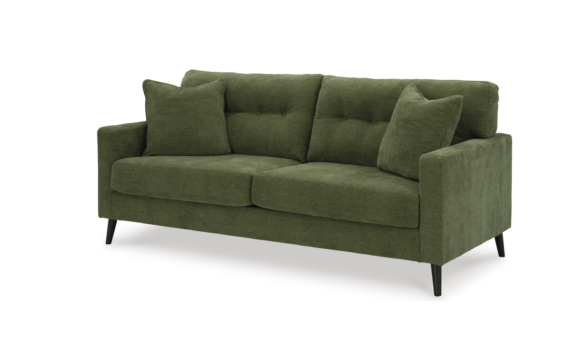 Bixler 2-Seater Fabric Sofa with Tufted Back Design