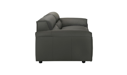 Leather Buxton Sofa with Wide Track Arms and Modern Design