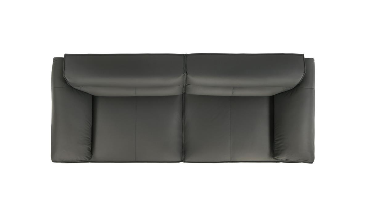 Leather Buxton Sofa with Wide Track Arms and Modern Design