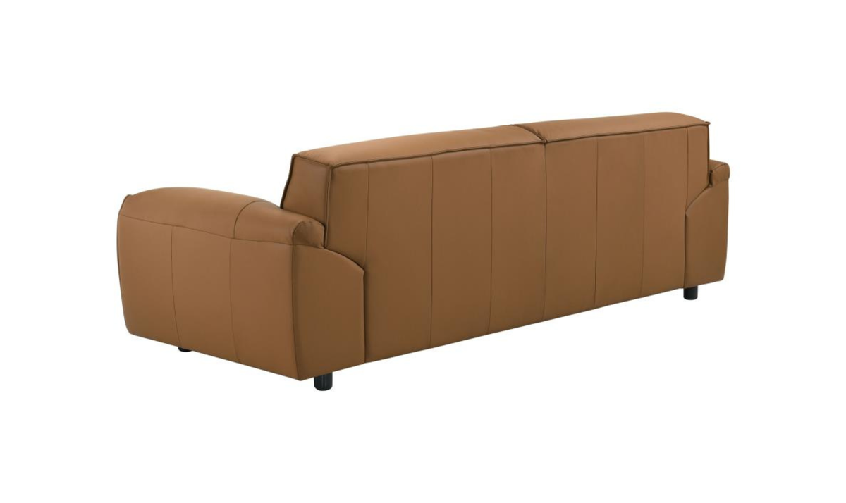 Leather Buxton Sofa with Wide Track Arms and Modern Design