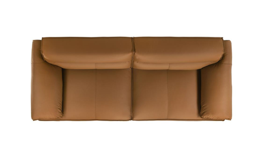 Leather Buxton Sofa with Wide Track Arms and Modern Design