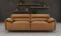 Leather Buxton Sofa with Wide Track Arms and Modern Design