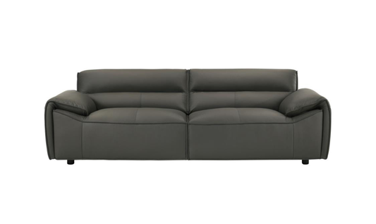 Leather Buxton Sofa with Wide Track Arms and Modern Design