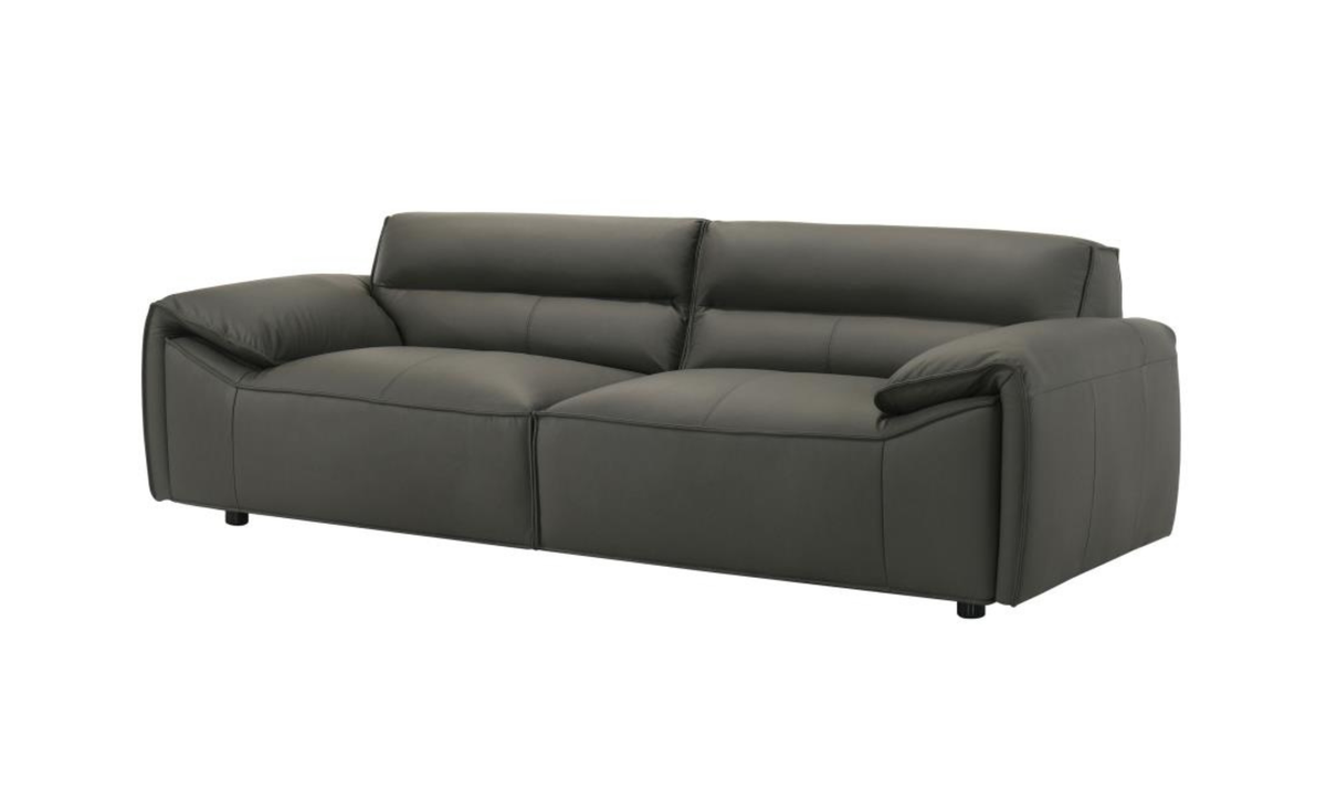 Leather Buxton Sofa with Wide Track Arms and Modern Design