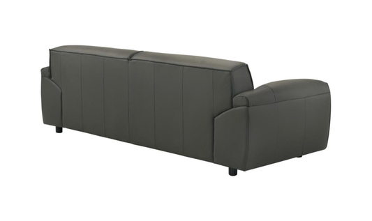 Leather Buxton Sofa with Wide Track Arms and Modern Design