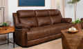Fabric 3-Seater Sofa with Padded Arms in Modern Heritage Design
