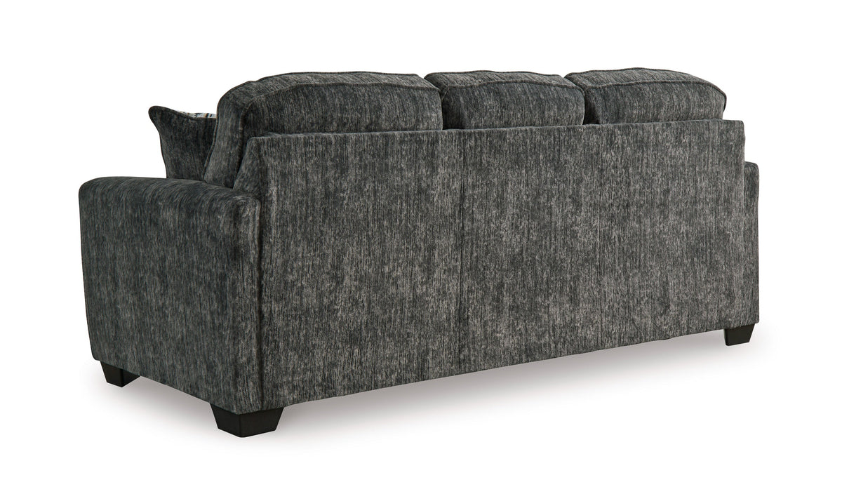 3-Seater Fabric Sofa with Cushion Arms and Modern Heritage Design
