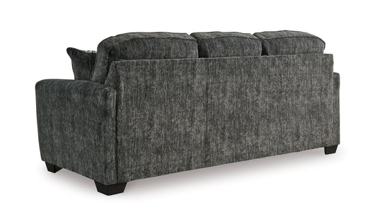 3-Seater Fabric Sofa with Cushion Arms and Modern Heritage Design