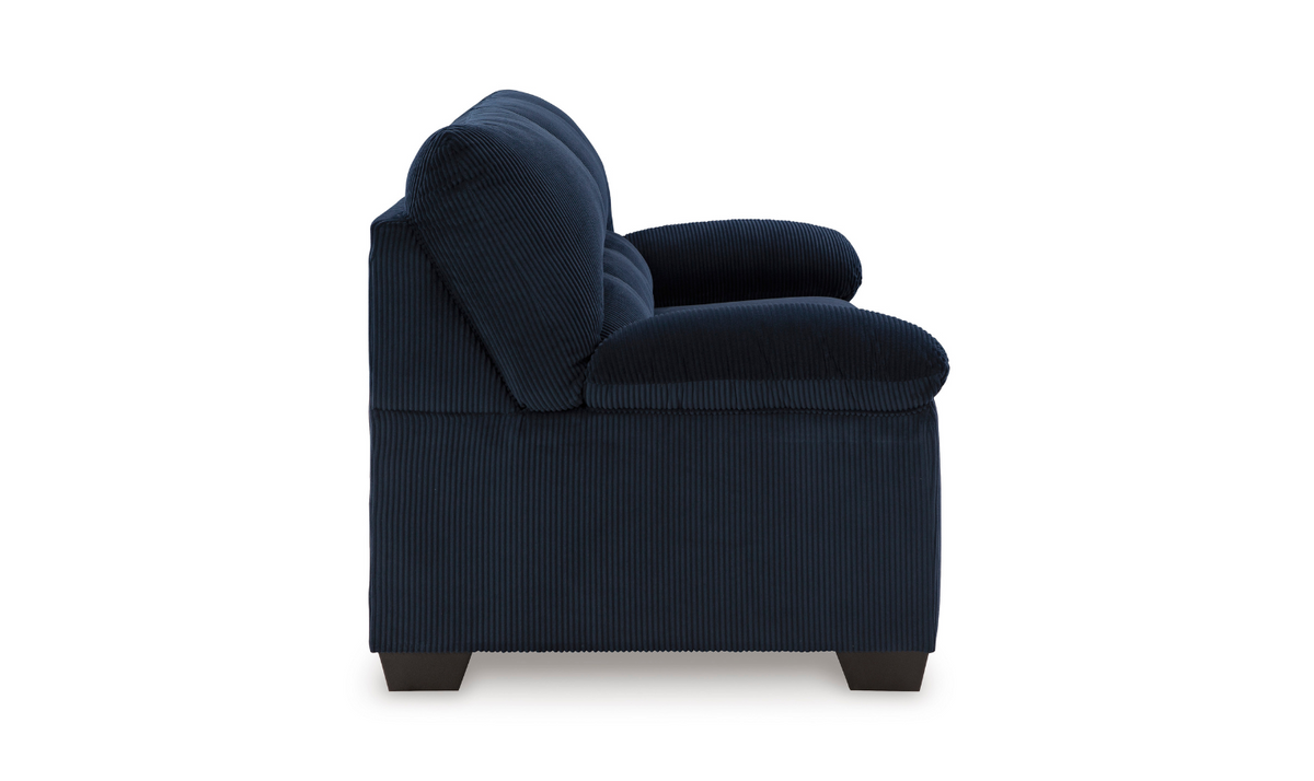3-Seater Fabric Sofa with Pillow Arms and Modern Heritage Design