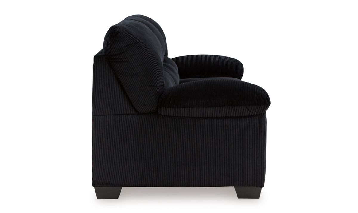 3-Seater Fabric Sofa with Pillow Arms and Modern Heritage Design