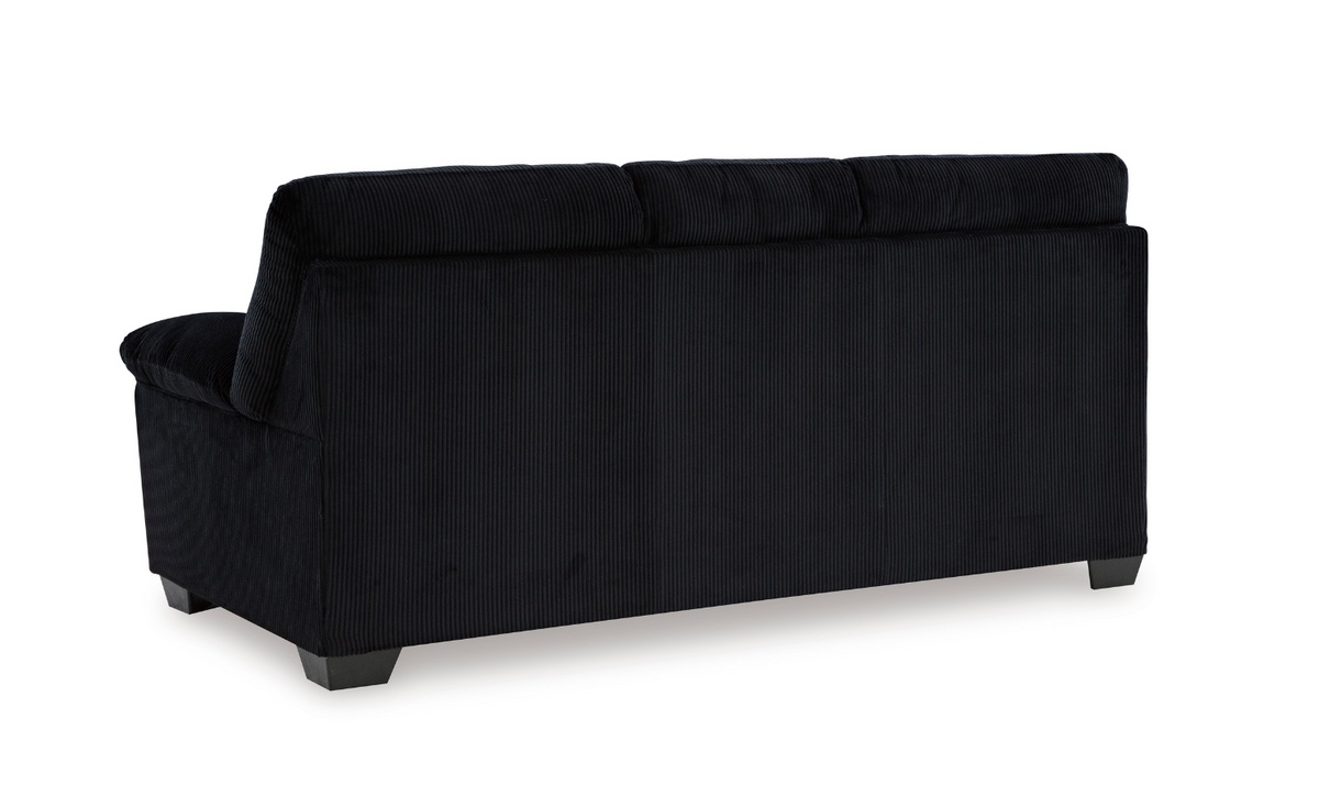 3-Seater Fabric Sofa with Pillow Arms and Modern Heritage Design