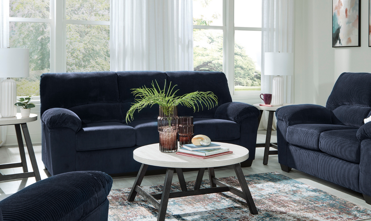 3-Seater Fabric Sofa with Pillow Arms and Modern Heritage Design