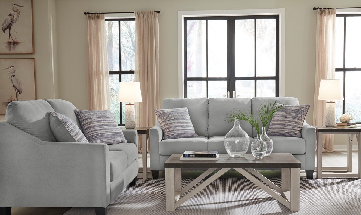 3-Seater Sofa in Adlai Fabric with Modern Heritage Design