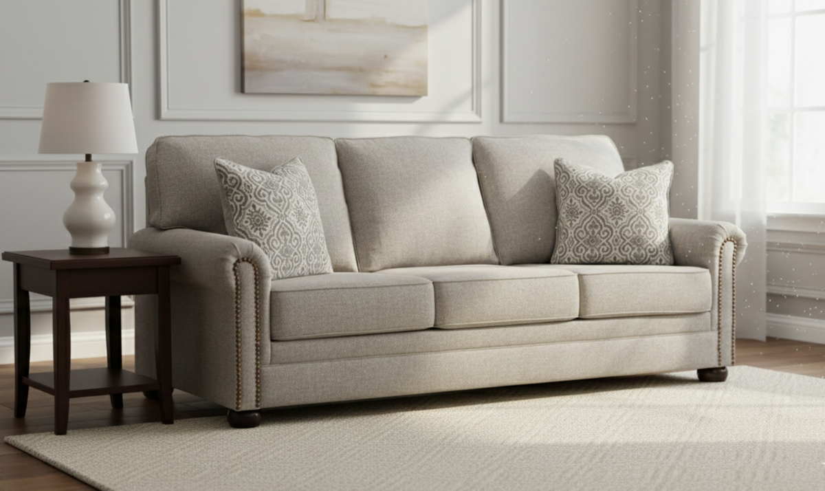 Gaelon 3-Seater Sofa in Modern Heritage with Rolled Arms