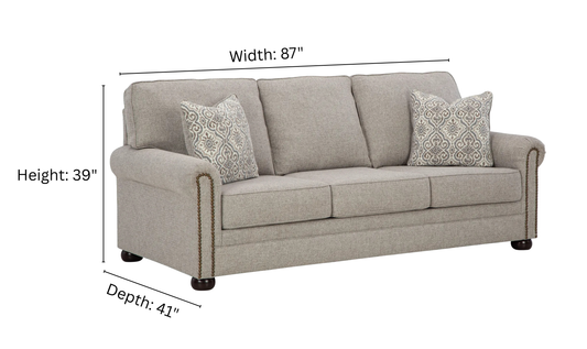 Gaelon 3-Seater Sofa in Modern Heritage with Rolled Arms