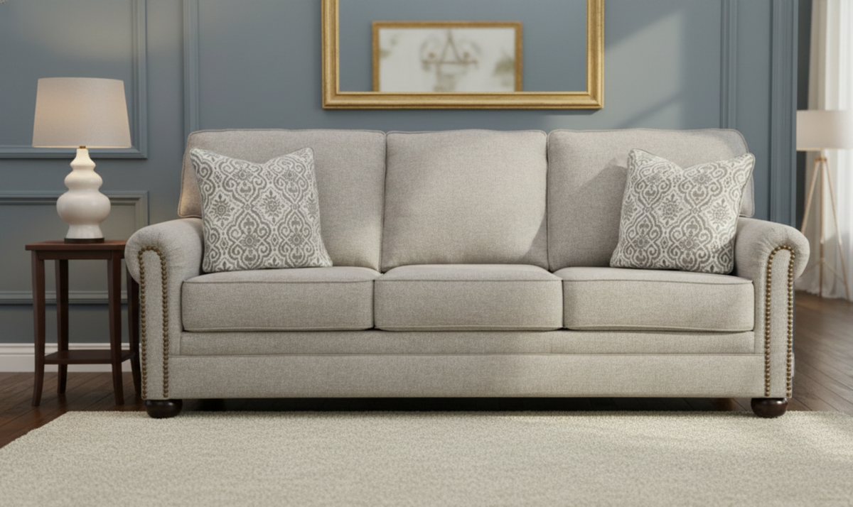 Gaelon 3-Seater Sofa in Modern Heritage with Rolled Arms
