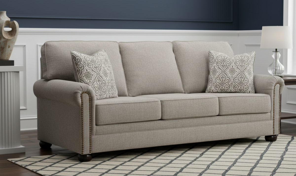 Gaelon 3-Seater Sofa in Modern Heritage with Rolled Arms