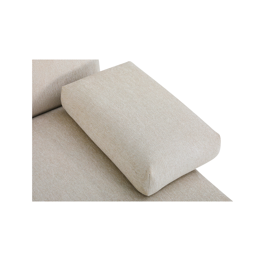 Monceau 3-Seater Sofa in Soft Beige Fabric