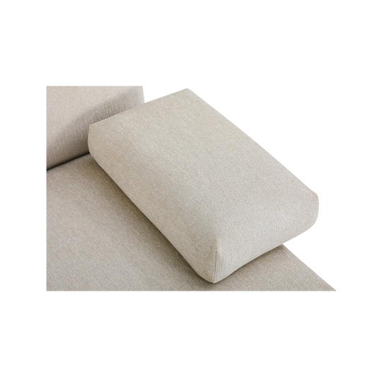 Monceau 3-Seater Sofa in Soft Beige Fabric