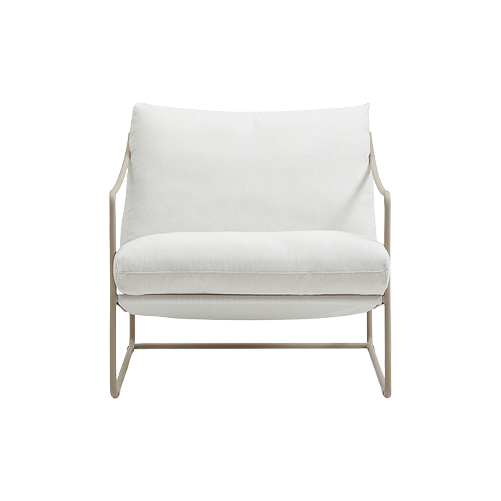 Outdoor Lounge Chair with Weather-Resistant Fabric