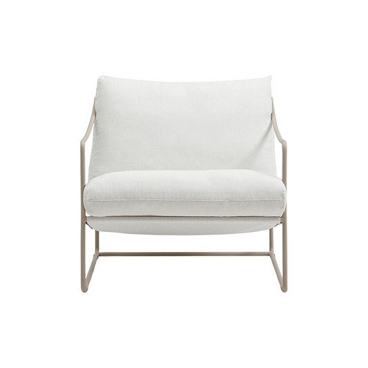 Outdoor Lounge Chair with Weather-Resistant Fabric