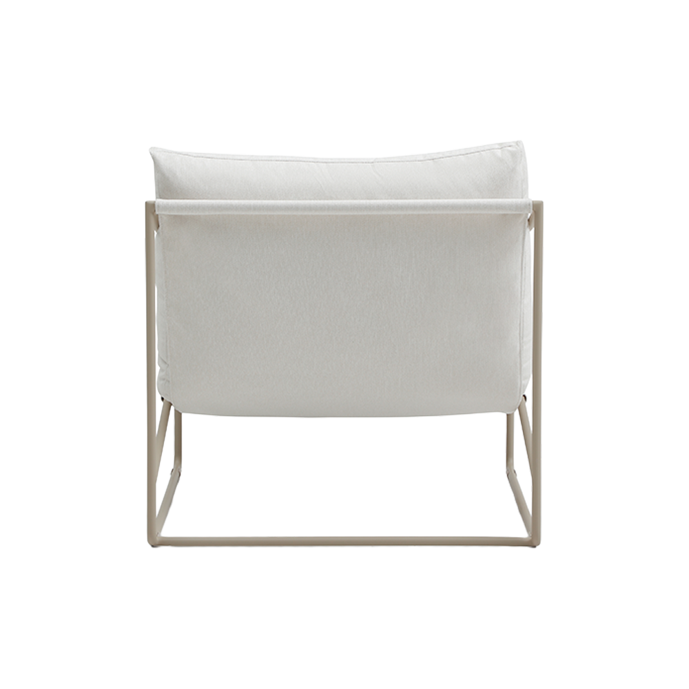Outdoor Lounge Chair with Weather-Resistant Fabric