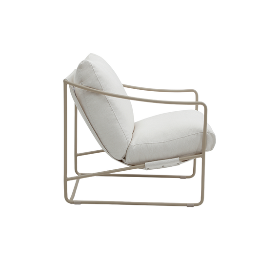 Outdoor Lounge Chair with Weather-Resistant Fabric