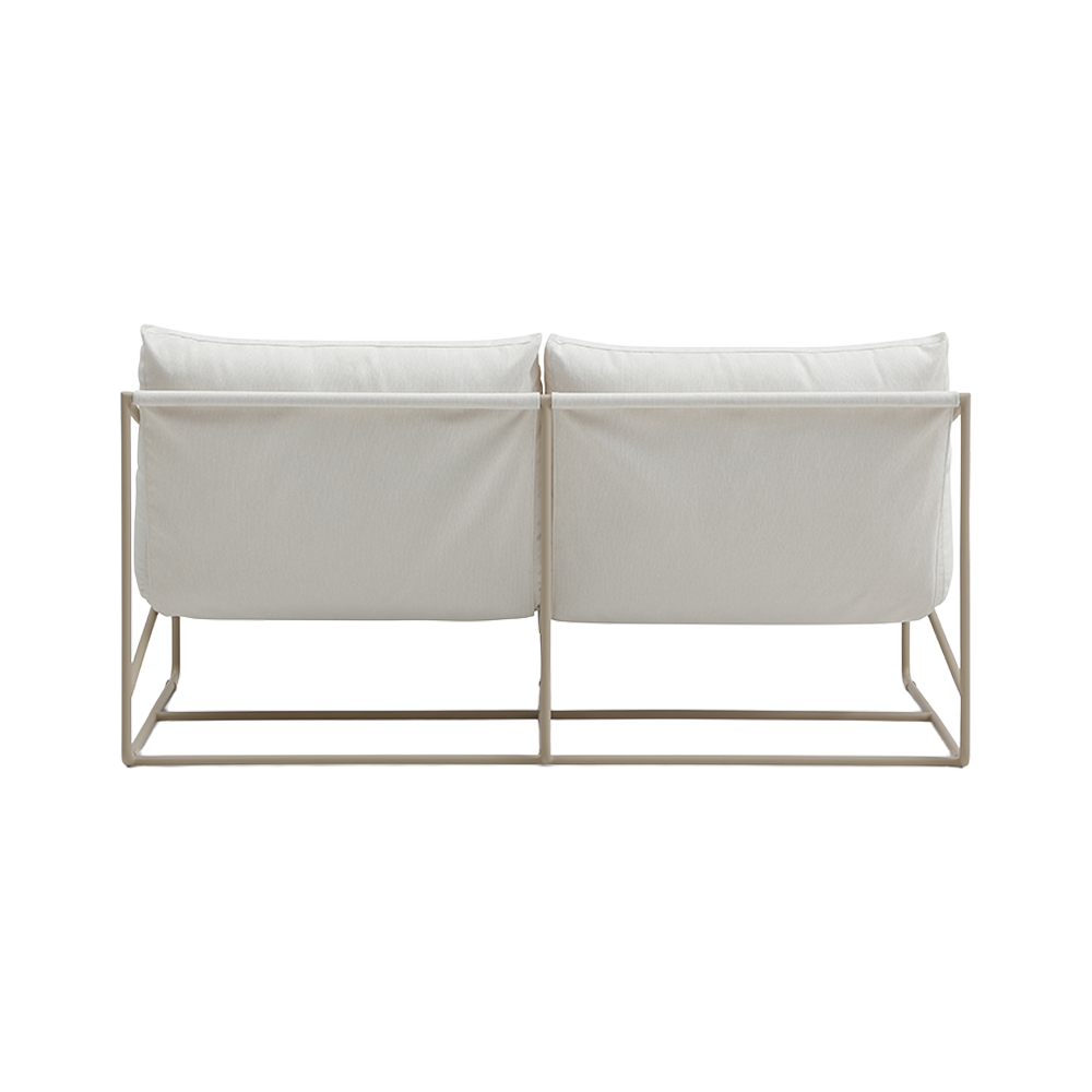 Outdoor 2 Seater Sofa in Weather-Resistant Fabric