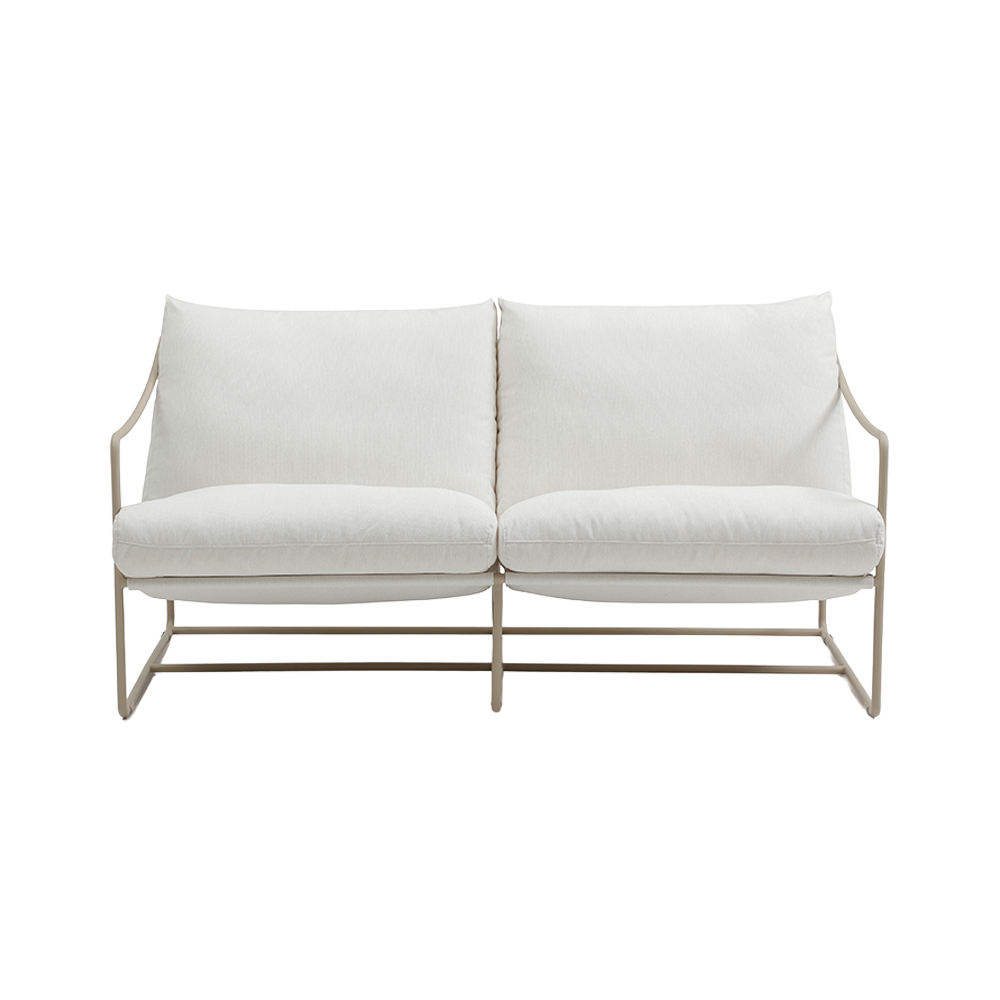 Outdoor 2 Seater Sofa in Weather-Resistant Fabric