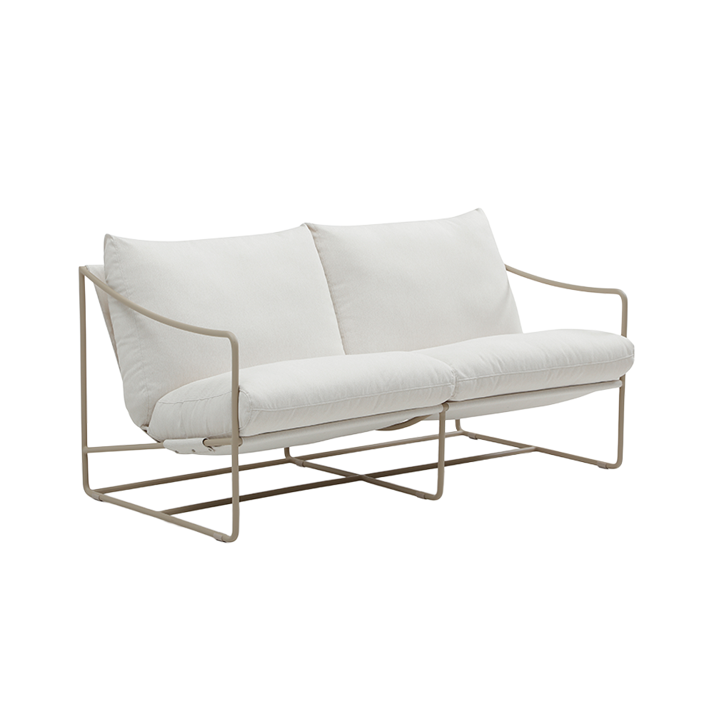 Outdoor 2 Seater Sofa in Weather-Resistant Fabric