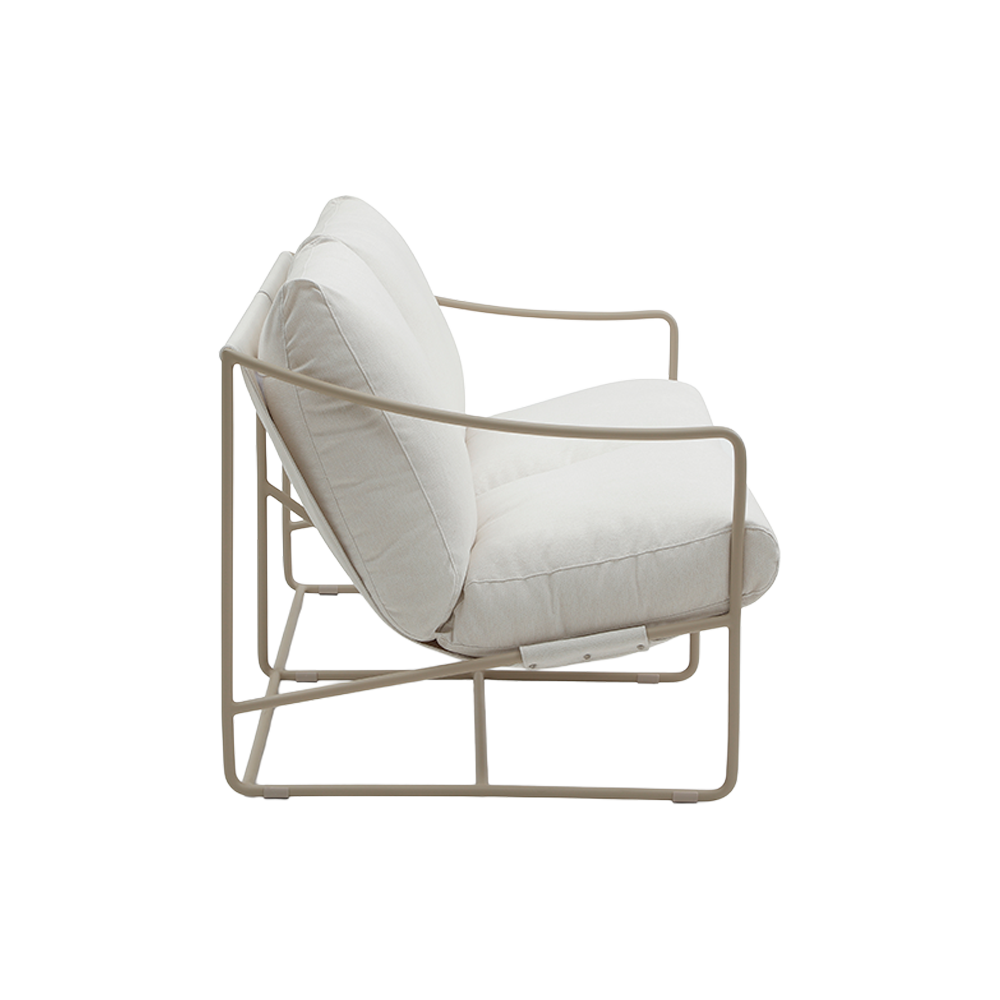 Outdoor Lounge Chair with Weather-Resistant Fabric