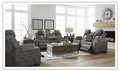 3-Seater Leather Power Reclining Sofa with Modern Heritage Design