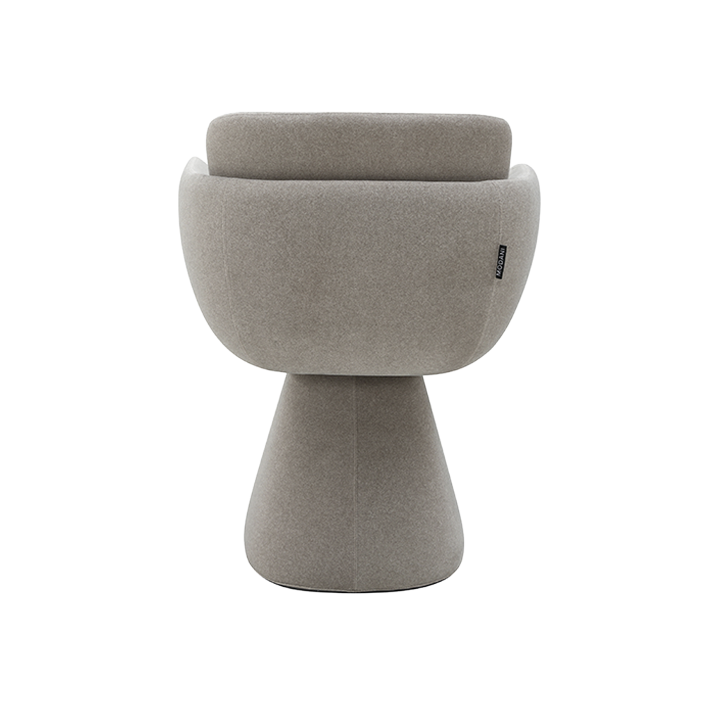 Swivel Dining Chair in Mocha with Sleek Design