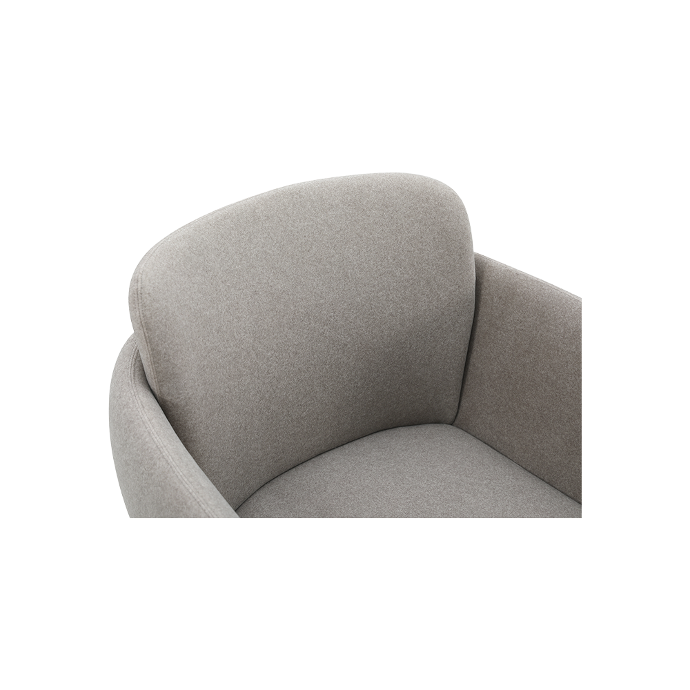Swivel Dining Chair in Mocha with Sleek Design