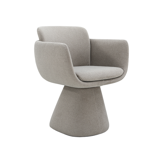 Swivel Dining Chair in Mocha with Sleek Design