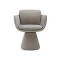 Swivel Dining Chair in Mocha with Sleek Design